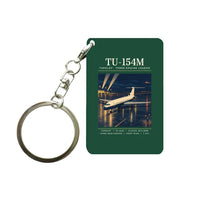 Thumbnail for Tupolev Tu-154M - Poster - Key Chain - Dark Green