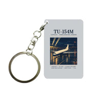 Thumbnail for Tupolev Tu-154M - Poster - Key Chain - Light Gray