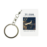 Thumbnail for Tupolev Tu-154M - Poster - Key Chain - White