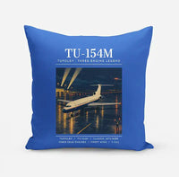 Thumbnail for Tupolev Tu-154M - Poster - Pillow - Blue