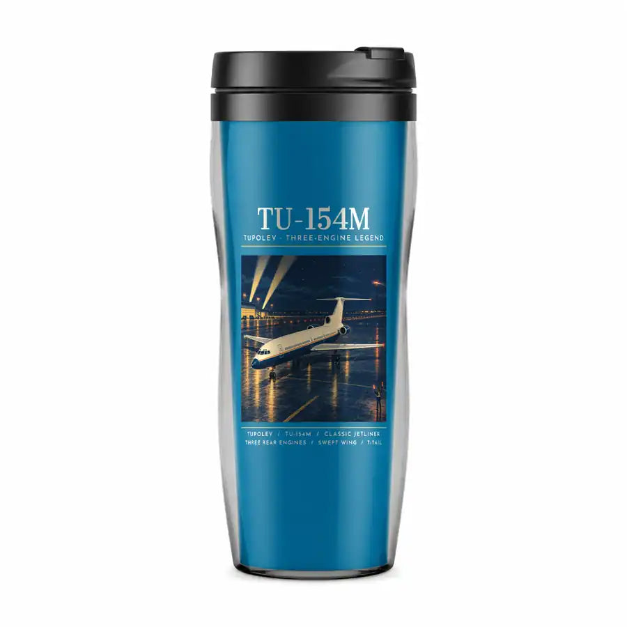Tupolev Tu-154M - Poster - Plastic (No Holder) - Light Blue