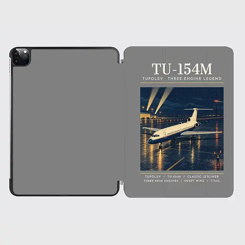Tupolev Tu-154M - Poster - iPad Case - Gray
