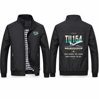 Thumbnail for Tupolev Tu-154M Stylish Jackets - Stand Collar - Original - Black