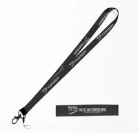 Thumbnail for Tupolev Tu-104B lanyard - black