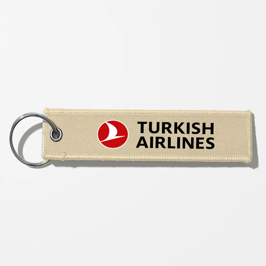 Turkish Airlines Crew & Staff Tag Key Chains - Beige