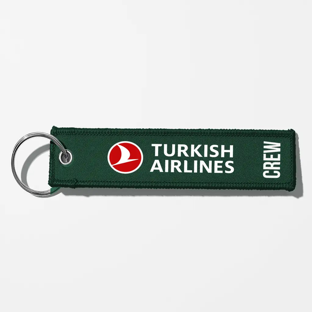 Turkish Airlines Crew & Staff Tag Key Chains - Dark Green - Crew