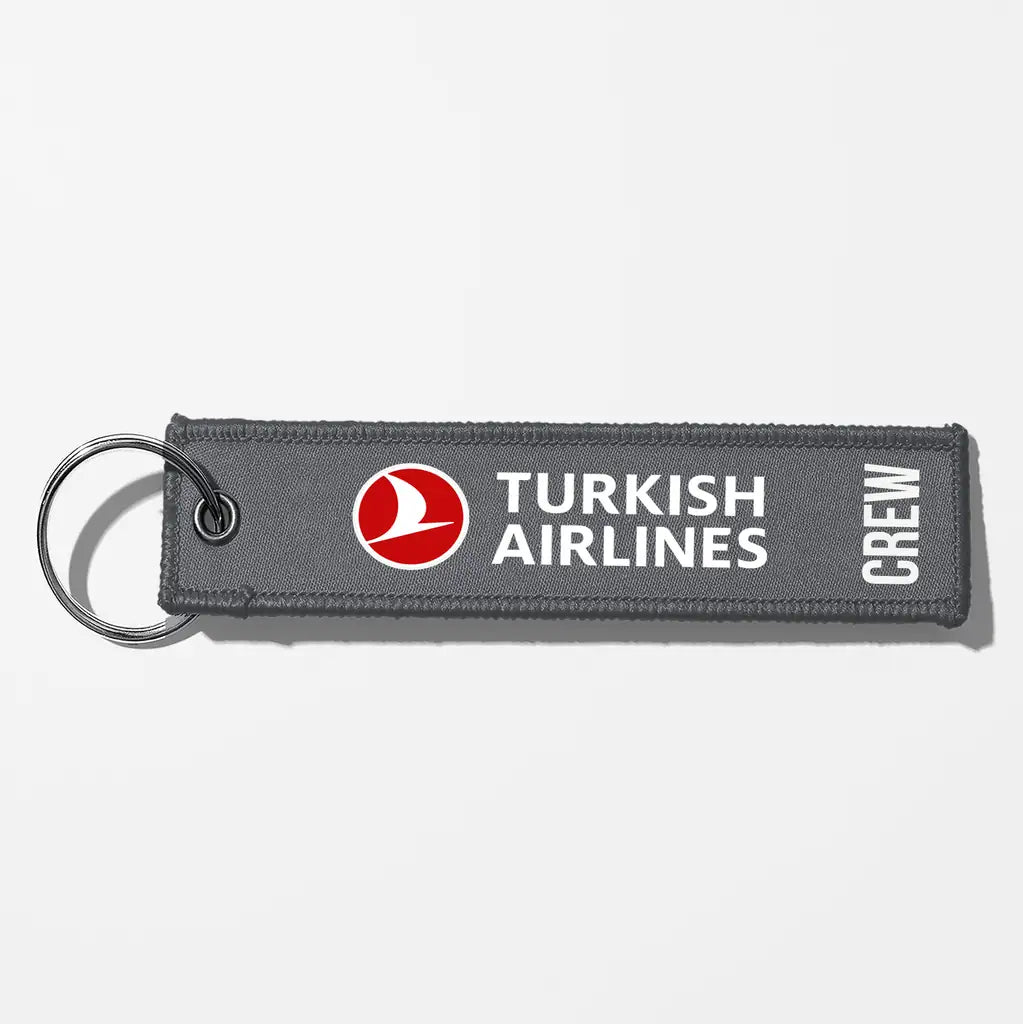 Turkish Airlines Crew & Staff Tag Key Chains - Gray - Crew