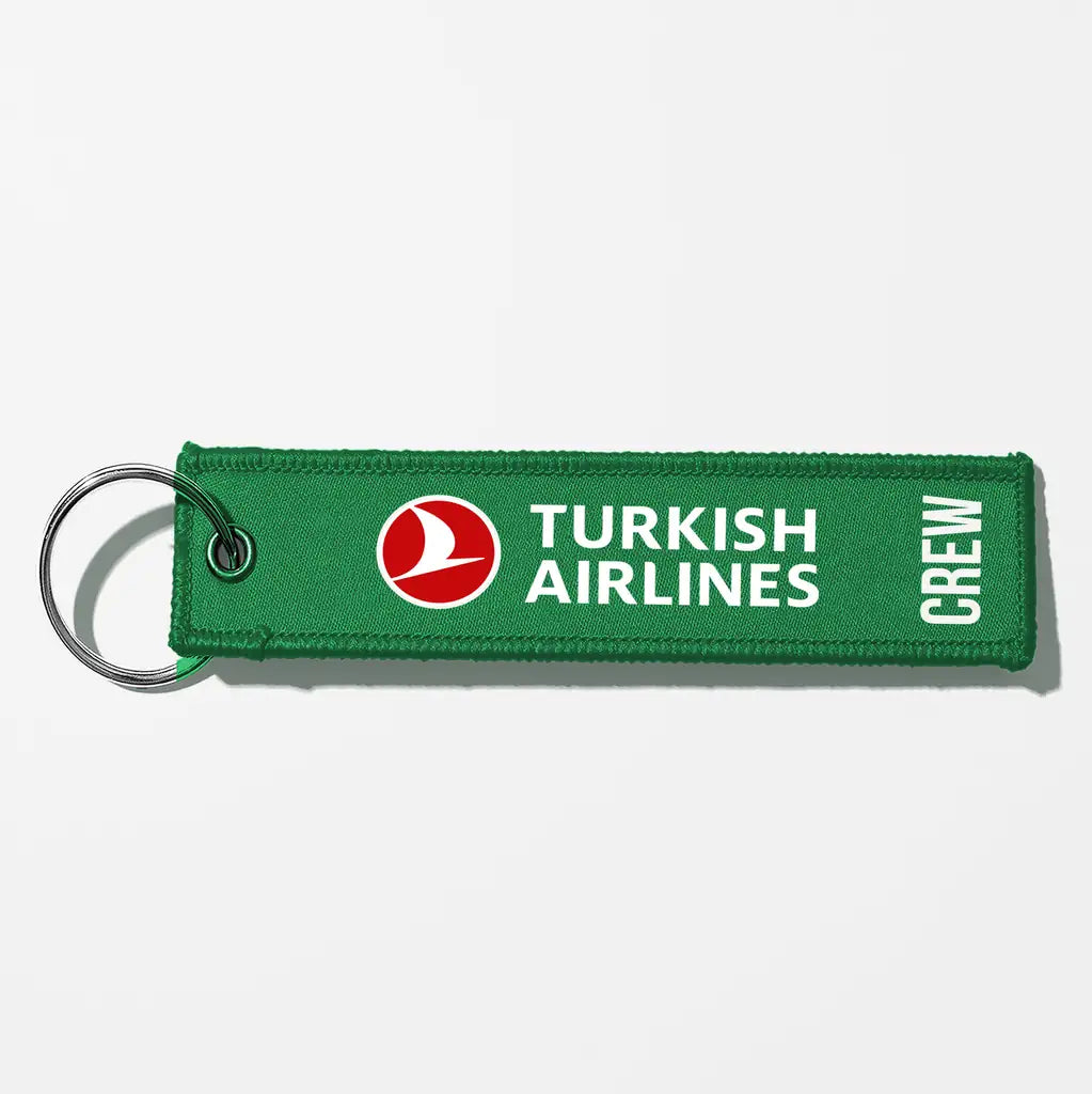 Turkish Airlines Crew & Staff Tag Key Chains - Green - Crew