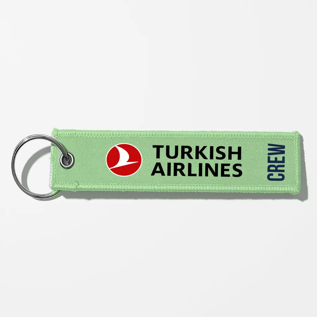 Turkish Airlines Crew & Staff Tag Key Chains - Light Green - Crew