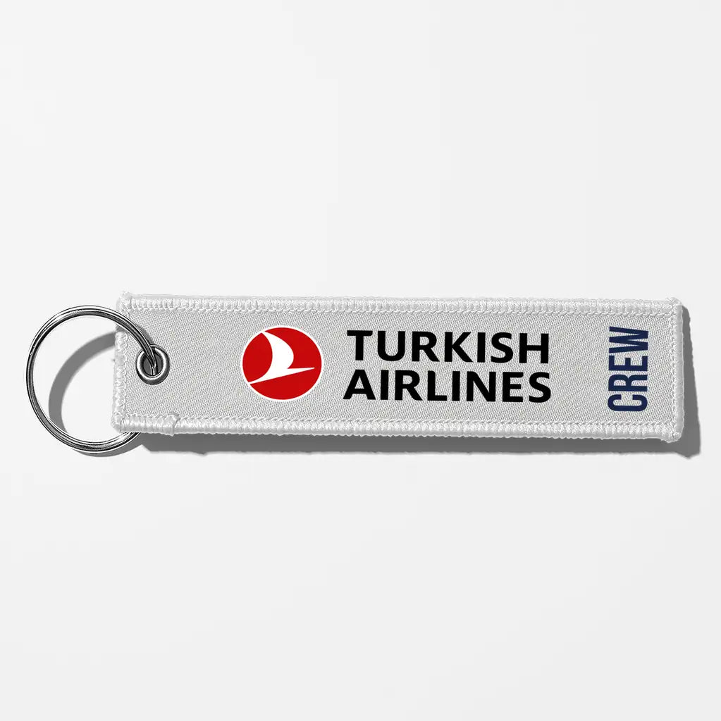 Turkish Airlines Crew & Staff Tag Key Chains - White - Crew