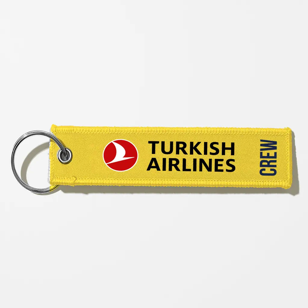 Turkish Airlines Crew & Staff Tag Key Chains - Yellow - Crew