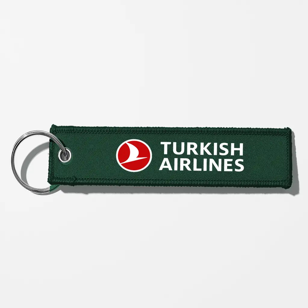 Turkish Airlines Crew & Staff Tag Key Chains - Dark Green