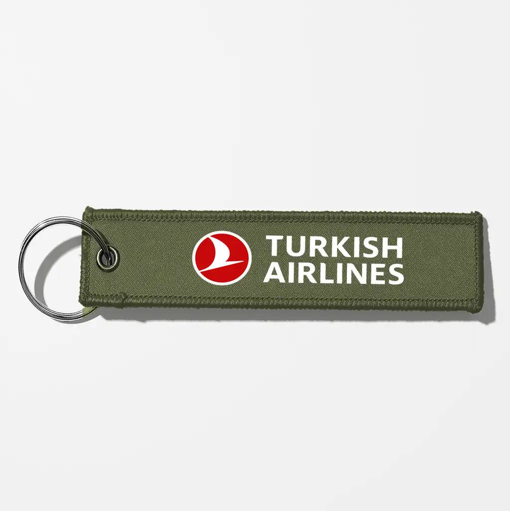 Turkish Airlines Crew & Staff Tag Key Chains - Green Army
