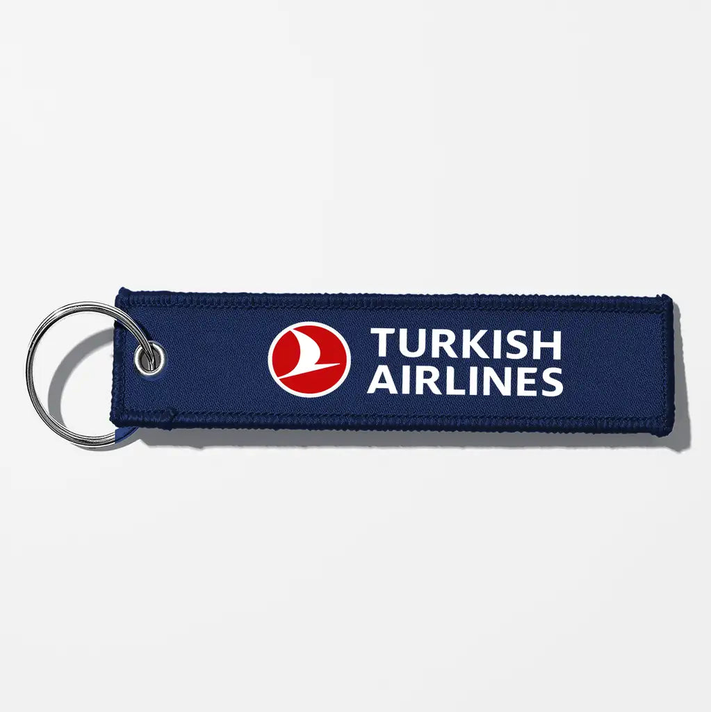 Turkish Airlines Crew & Staff Tag Key Chains - Navy Blue