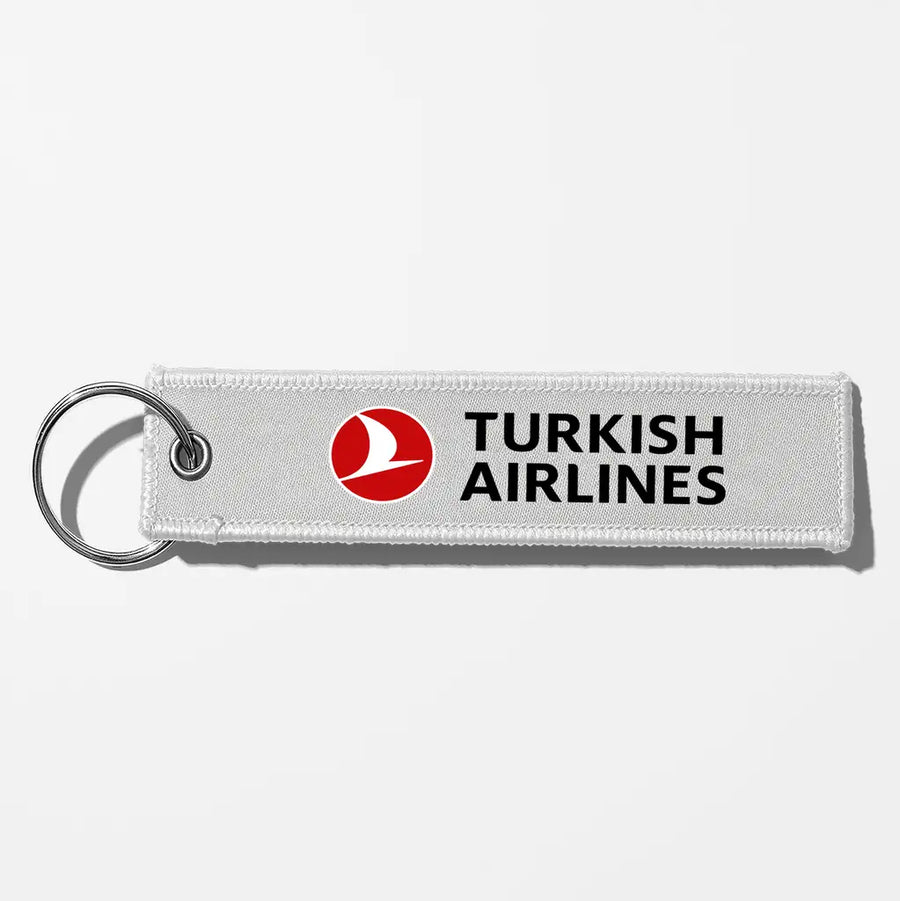 Turkish Airlines Crew & Staff Tag Key Chains - White
