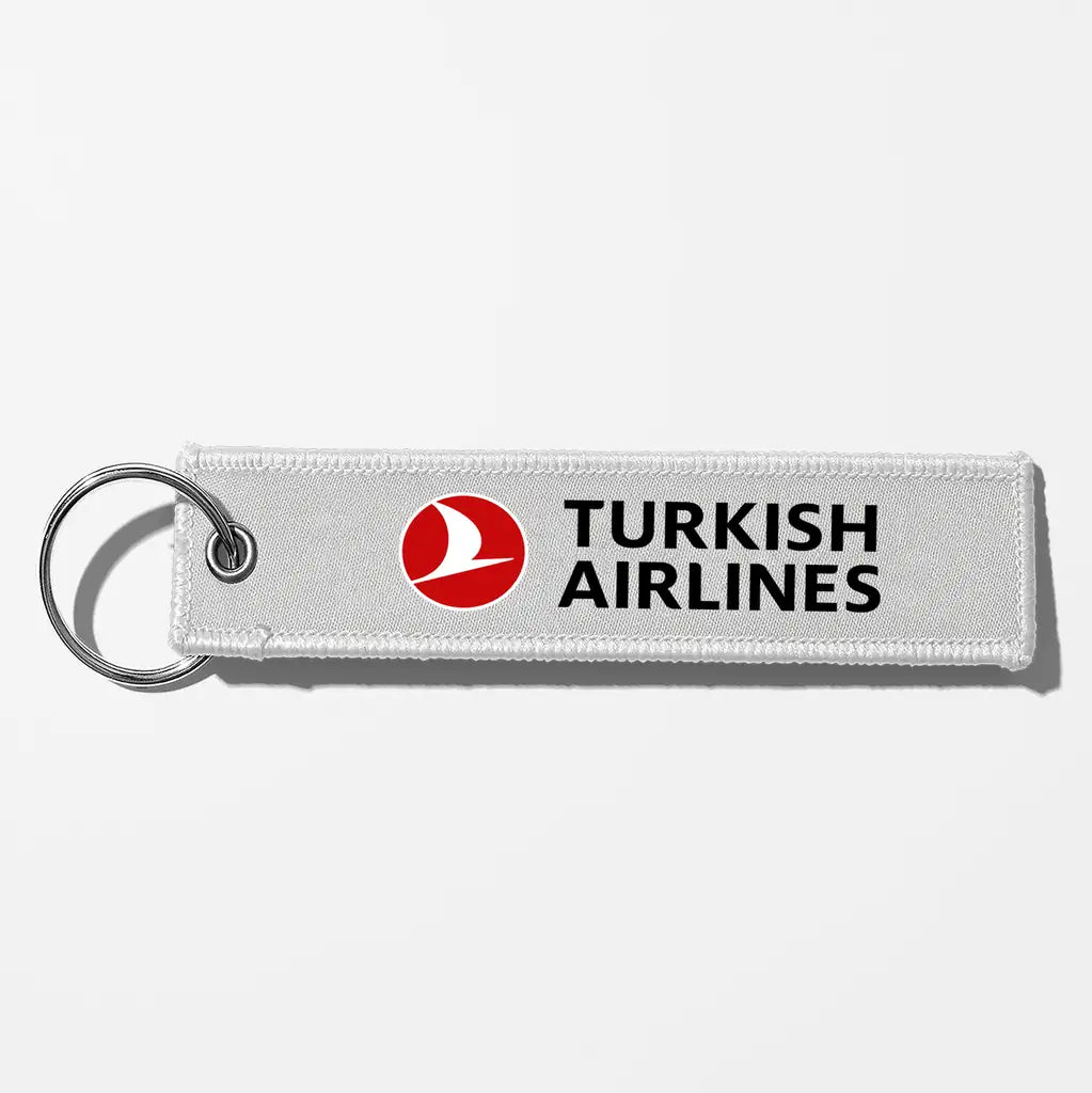 Turkish Airlines Crew & Staff Tag Key Chains - White