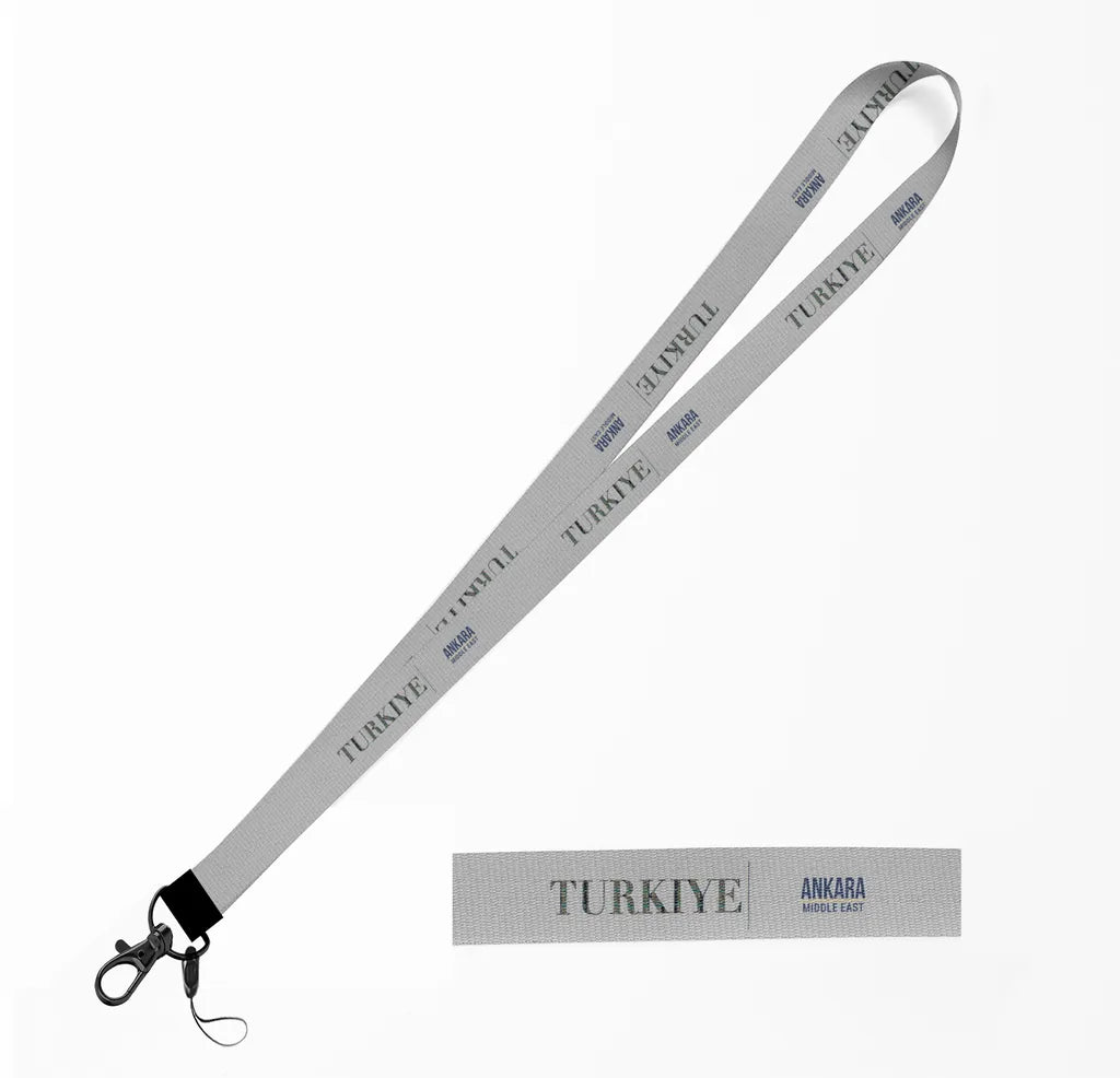 Turkiye Country Series lanyard - light gray