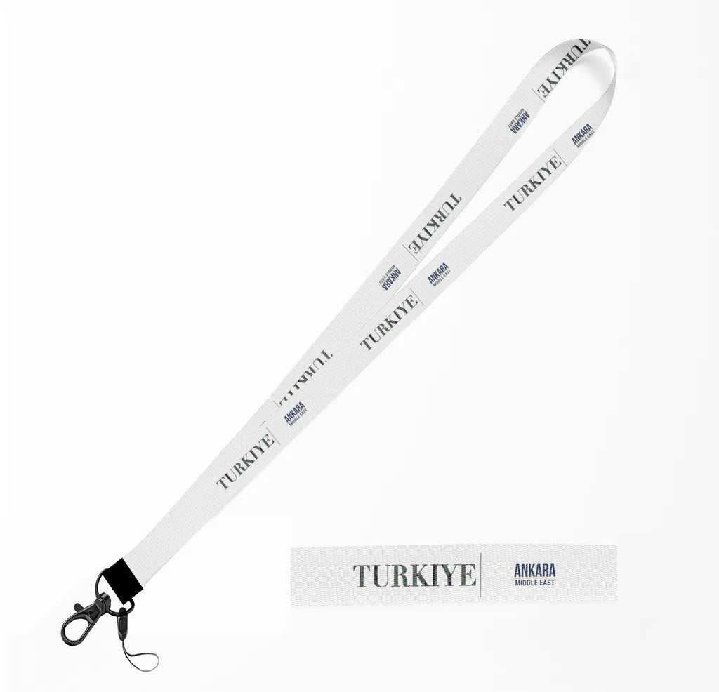 Turkiye Country Series lanyard - white