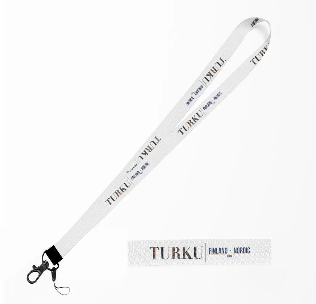 Turku City Series lanyard - white