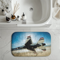 Thumbnail for Turning Right Fighter Jet 16 Designed Bath Mats