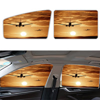 Thumbnail for Two Aeroplanes During Sunset Designed Car Sun Shade (Side window)