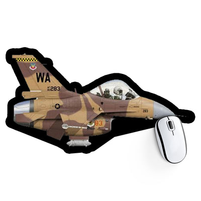 U.S. Air Force F-16 Fighting Falcon Nellis Air Force Base Desert Camouflage Scheme Design Aircraft Outline Mouse Pads