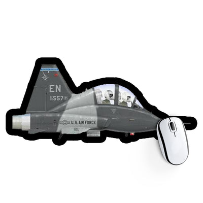 U.S. Air Force T-38 Trainer Twin-Seat Supersonic Twin-Engine Jet Aircraft Design Aircraft Outline Mouse Pads