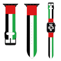 Thumbnail for UAE Flag Designed Soft Silicone Apple Watch Bands