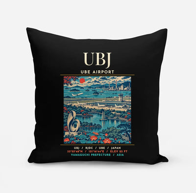 UBJ - Poster - Pillow - Black