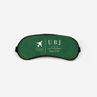 Thumbnail for Yamaguchi Ube Airport (UBJ) Sleep Masks - Sleep Mask - Front - Green