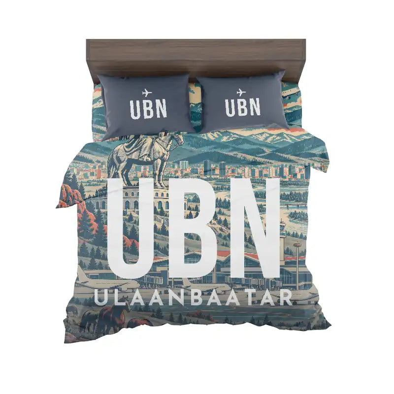 Ulaanbaatar International Airport (UBN) Bedding Sets & Blankets - Bedding Set - Scene