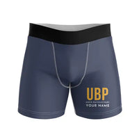 Thumbnail for Ubon Ratchathani Airport (UBP) Men Boxers - Code + Name - Navy Blue