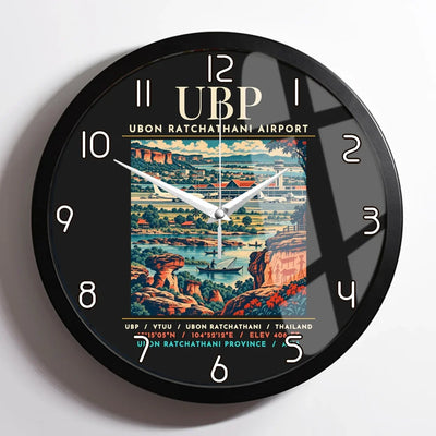 UBP - Poster - Wall Clock Framed - Black