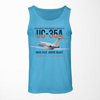 Thumbnail for UC-35A Citation Ultra Rapid Utility Airlift design on sky blue tank top