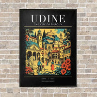 Thumbnail for UDINE - Poster - Canvas Framed - Black