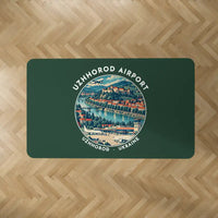 Thumbnail for Uzhhorod International Airport (UDJ) Carpets - Carpet Rectangle - Badge - Dark Green