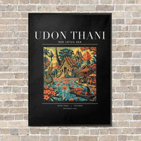 Thumbnail for UDON THANI - Poster - Canvas Framed - Black