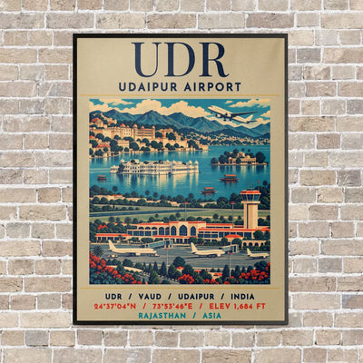 UDR - Poster - Canvas Framed - Beige