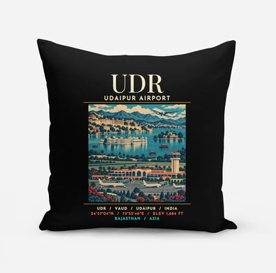 UDR - Poster - Pillow - Black