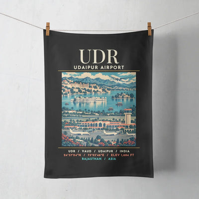 UDR - Poster - Towel - Black