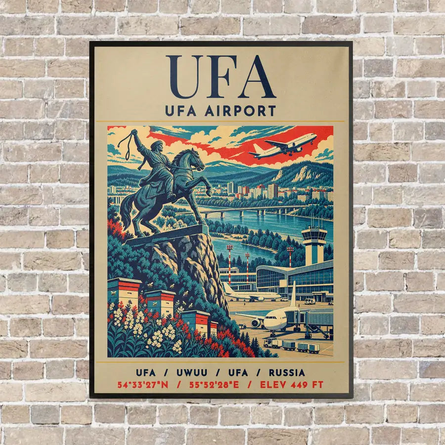 UFA - Poster - Canvas Framed - Beige