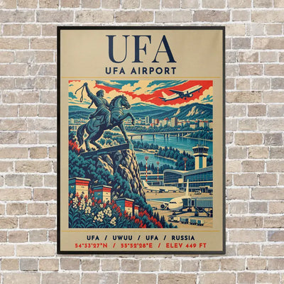 UFA - Poster - Canvas Framed - Beige