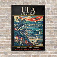 Thumbnail for UFA - Poster - Canvas Framed - Black