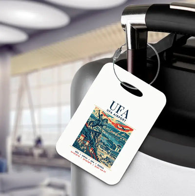 UFA - Poster - Luggage Tag - White