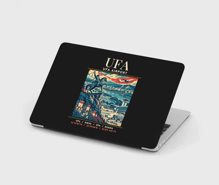 UFA - Poster - MacBook Case - Black