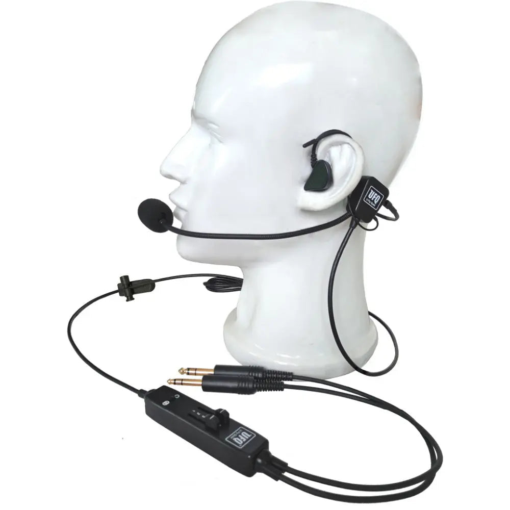 Black Colour In-ear Aviation Headset Aviation Headphones Passive Noise Cancelling For Pilot And Passenger Students