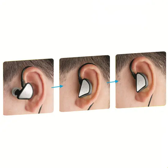 Black Colour In-ear Aviation Headset Aviation Headphones Passive Noise Cancelling For Pilot And Passenger Students