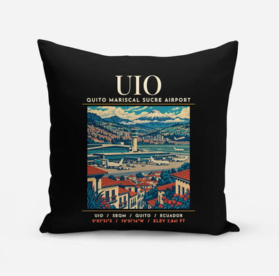 UIO - Poster - Pillow - Black