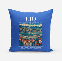 Thumbnail for UIO - Poster - Pillow - Blue