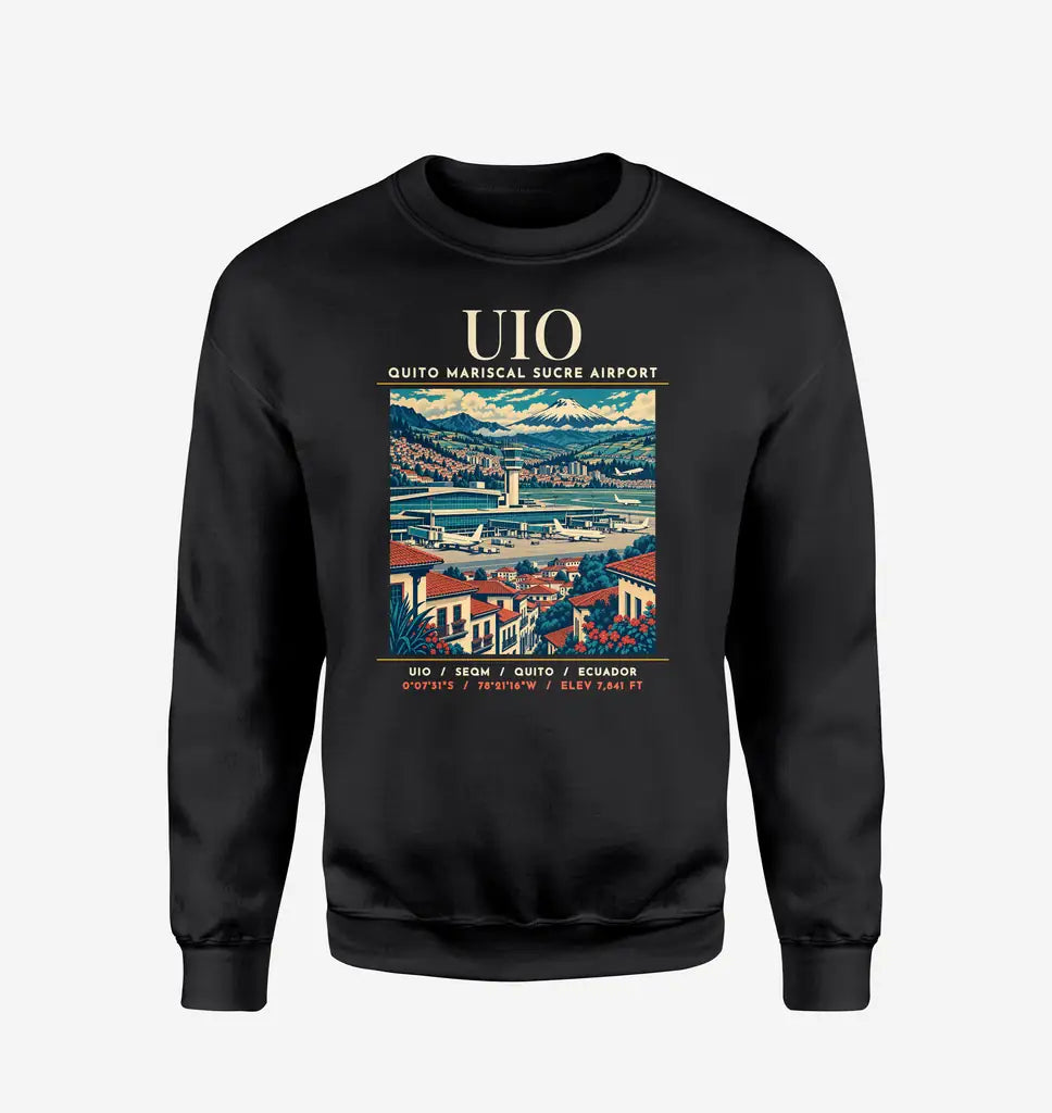 UIO - Poster - Sweatshirt - Black